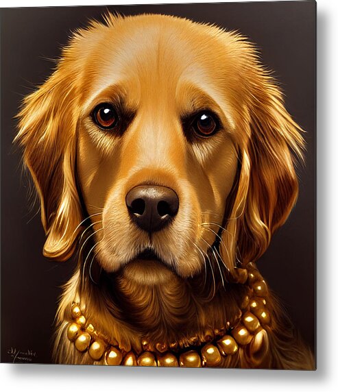 Golden Retriever Metal Prints